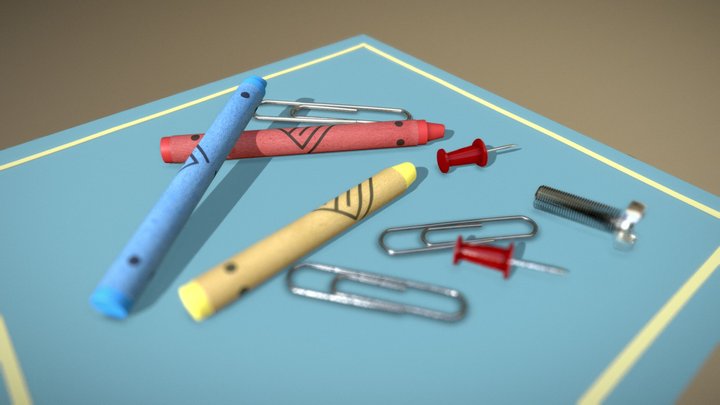 PICA PICA - Floor Junk Clutter 02 3D Model