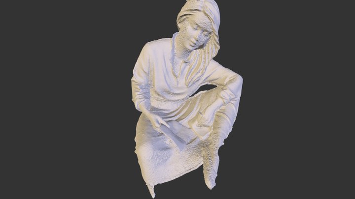 sitting girl 3D Model