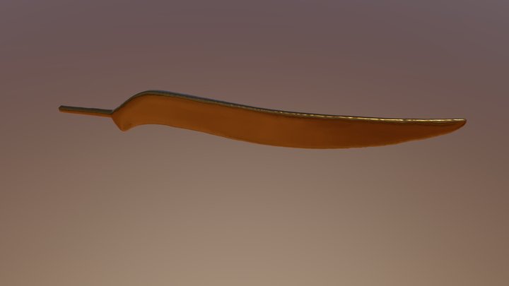 Bronze age knife from Wollishofen-Haumesser site 3D Model