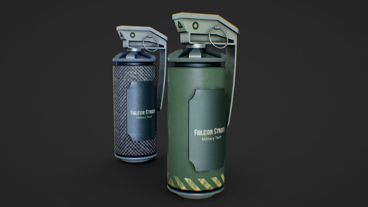 Granada Militar -  military grenade Free 3D Model