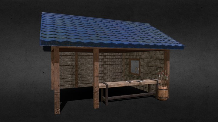 Entrega avance escena medieval 3D Model