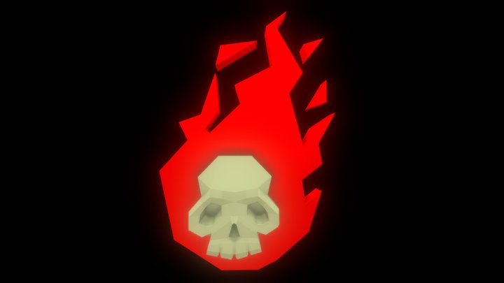 Skull flame 3D Model