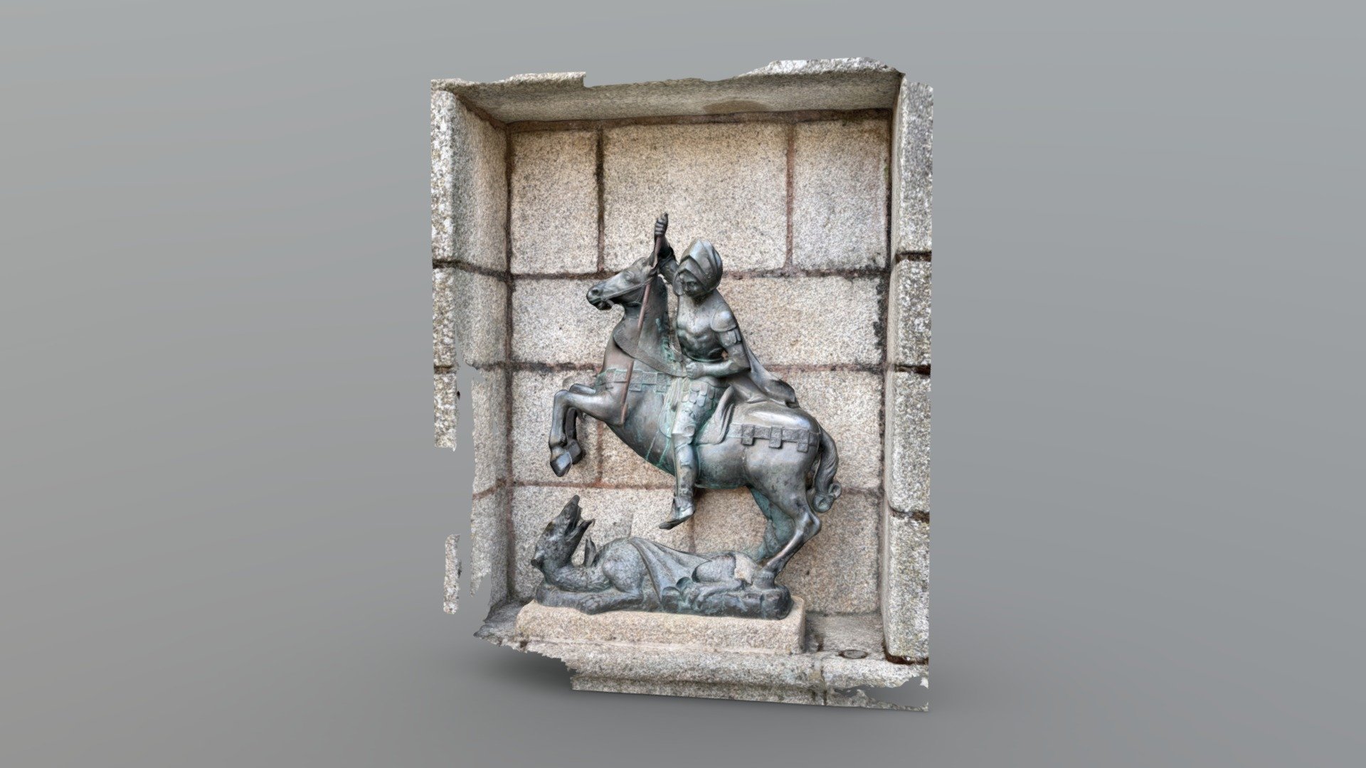 San Jorge statue in Caceres