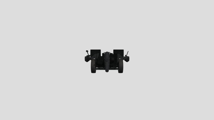 The T63 105 mm howitzer 3D Model