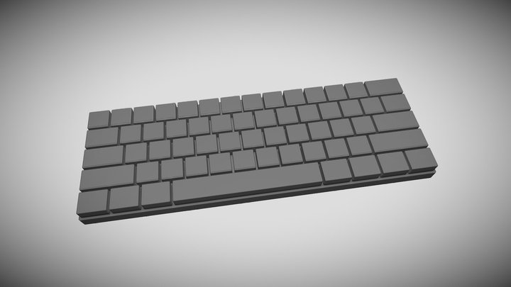 Mechanical Keyboard 50% – Free 3D Model STL