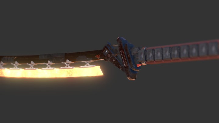 Fire Sword 3D Model