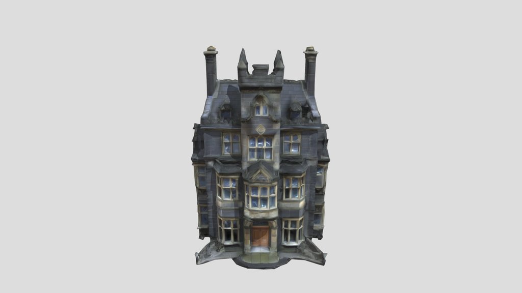 Victorian Gothic manor house,