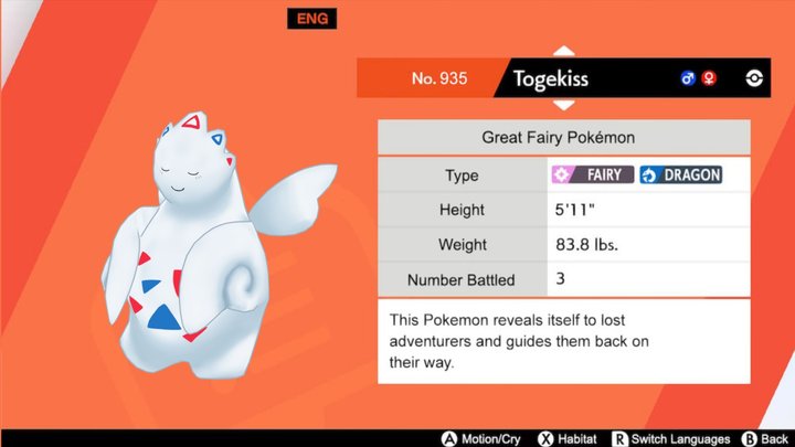 Togekiss - Galar Form 3D Model