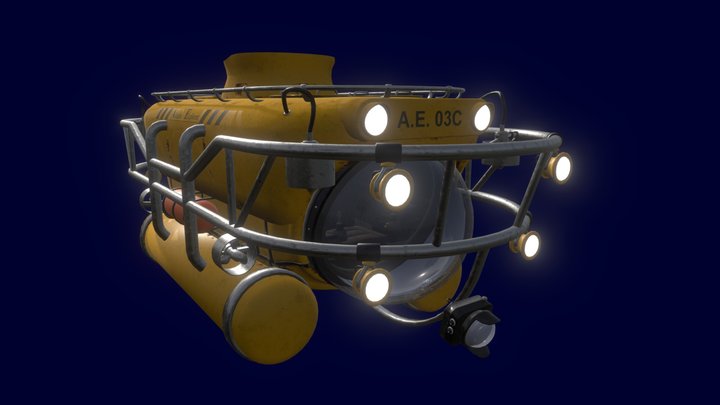 Atlantic Explorer Submarine(fbx) 3D Model