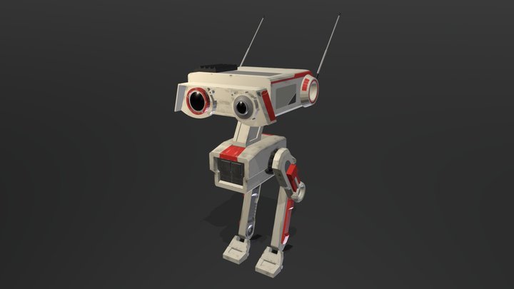 Rigged Model of BD-1 from Star Wars Fallen Order 3D Model