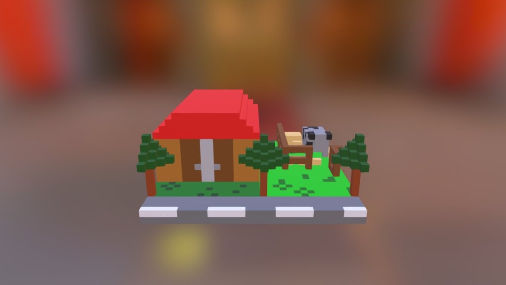 Cow and farm first