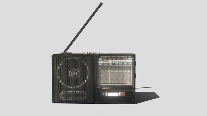 Radio – Gratis 3D-model STL