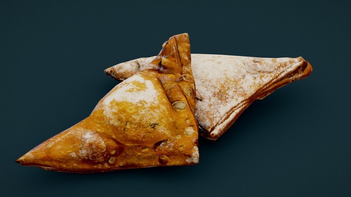 Ricotta Puff Pastry - Low Poly / Game Ready 3D Model