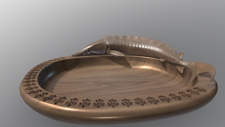 Осетр test 3D Model