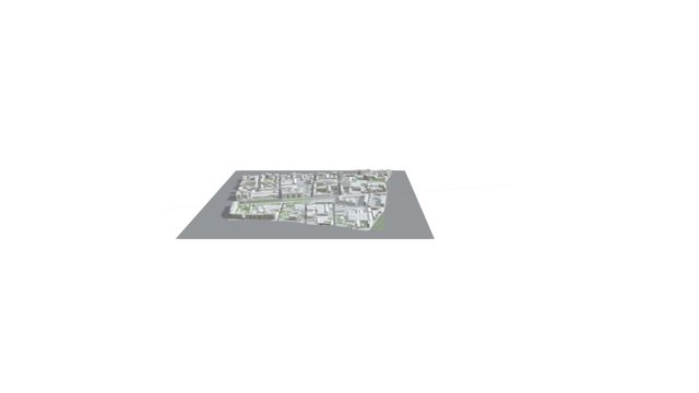 maquette numérique quartier de la Gare 3D Model