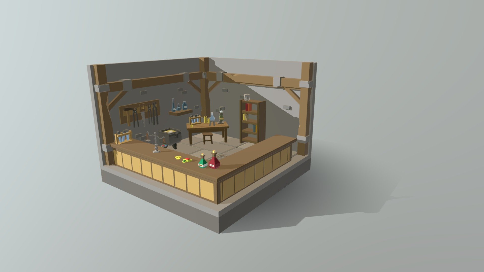 Potion Shop - 3D model by OrreLakeStudios [9ea1052] - Sketchfab