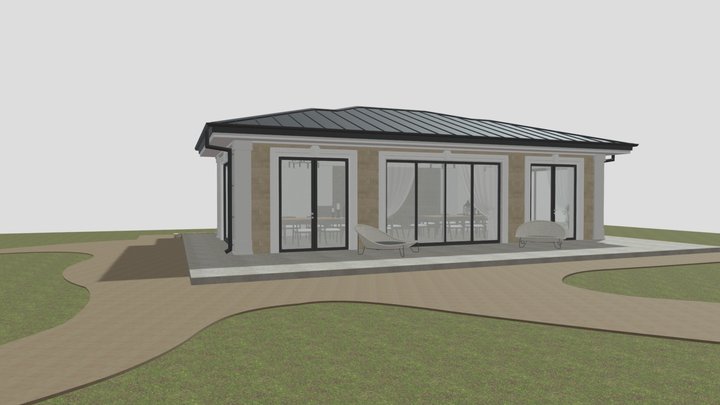 Модель беседки 3D Model