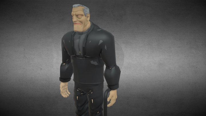 Batman Beyond - "Old" Bruce Wayne 3D Model