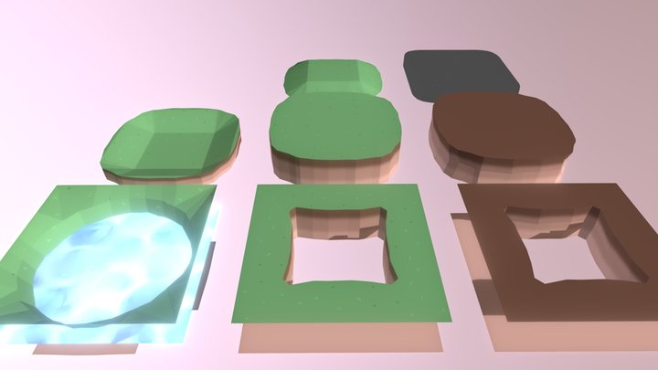 Terrain Tile Assets 3D Model