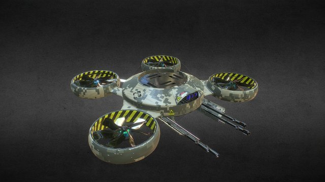 Light Support Drone 3D Model