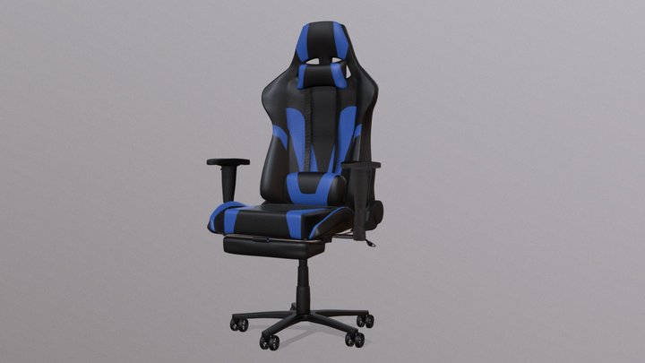 Simple Gaming Chair 3D Model