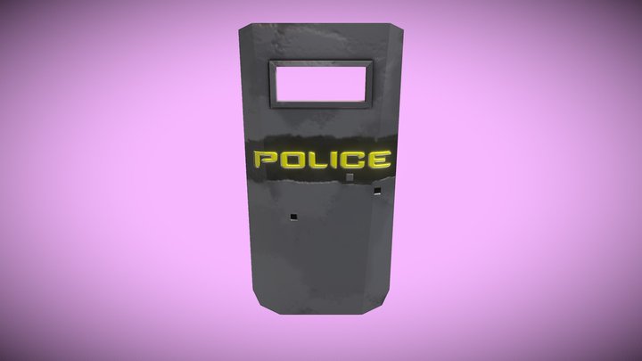 Riot Shield 3D Model