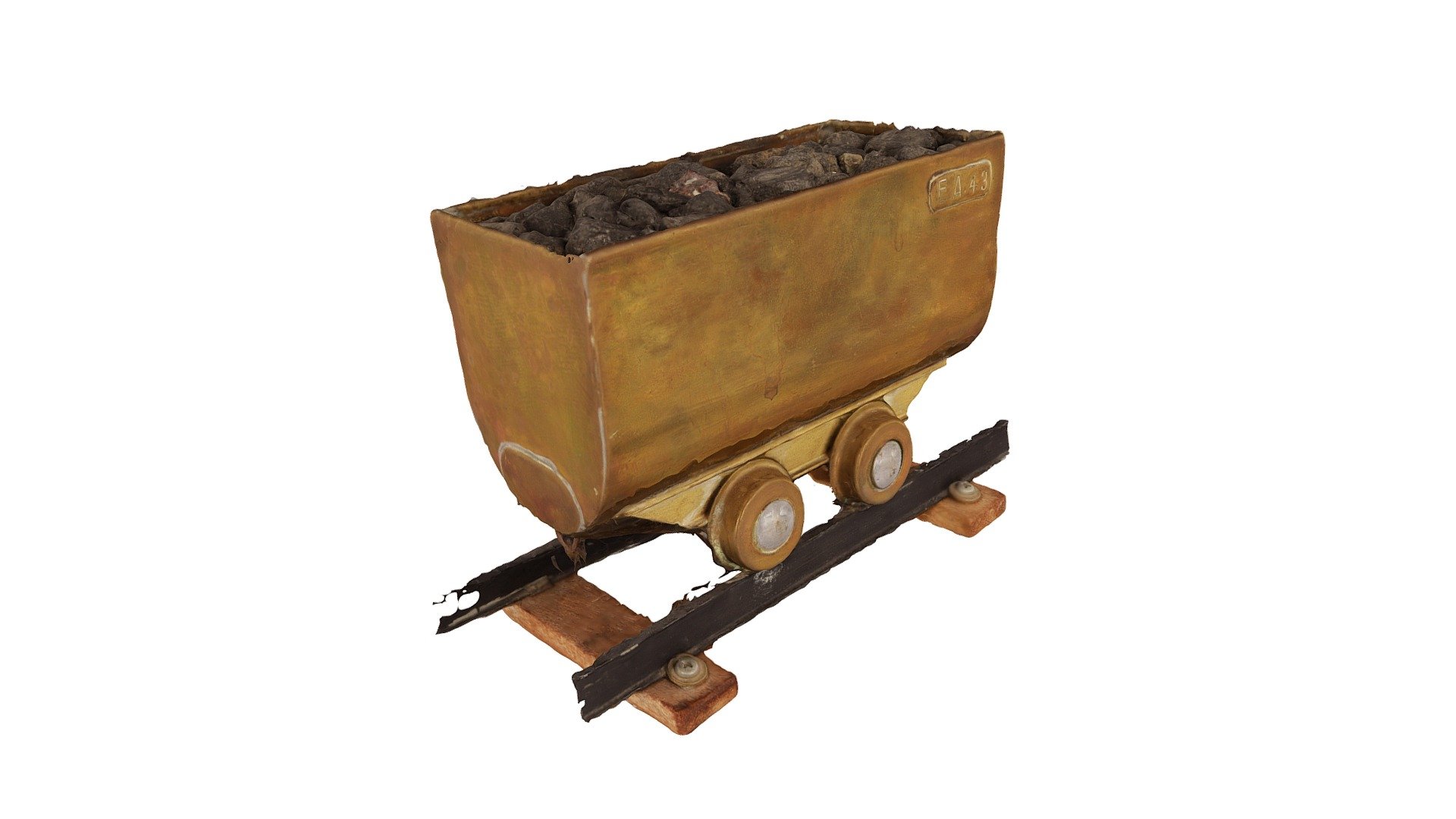 Miniatuur mijnwagen
