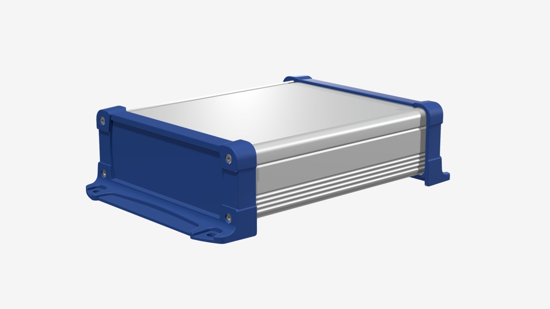IP65 FLANGED ENCLOSURE - EXWF (Silver & Navy) — Sketchfab embed 3D viewer