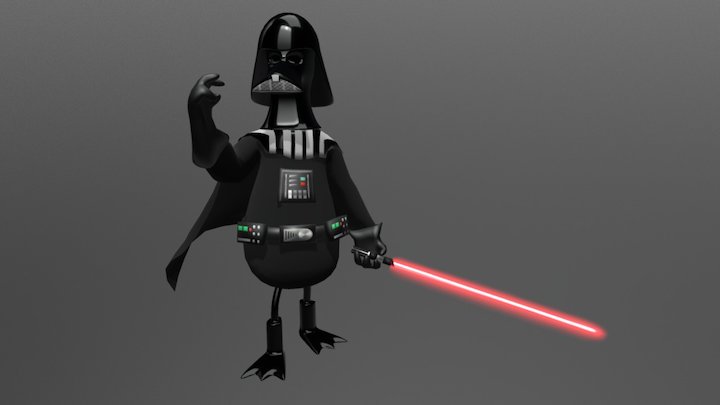 Duck Vader 3D Model