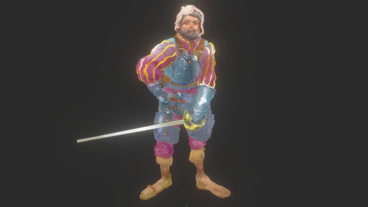 Landsknecht in VR 3D Model