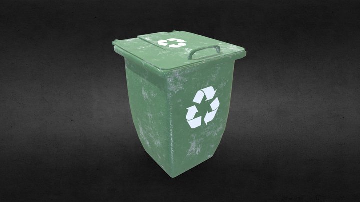 Recycle Trash Can 3D Model
