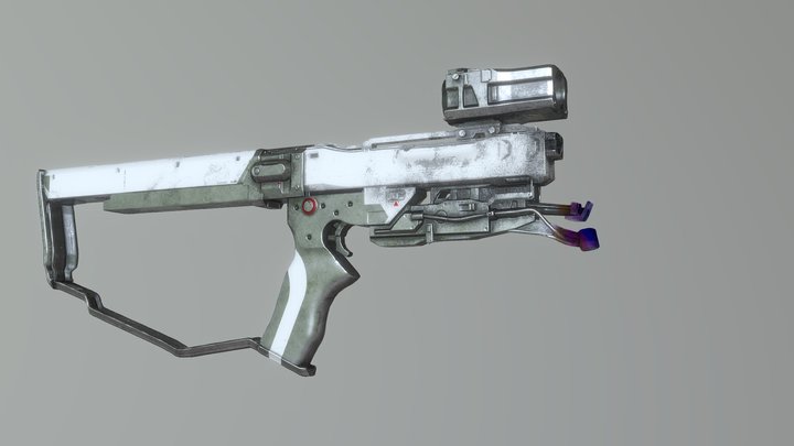 Heavy Pistol 3D Model
