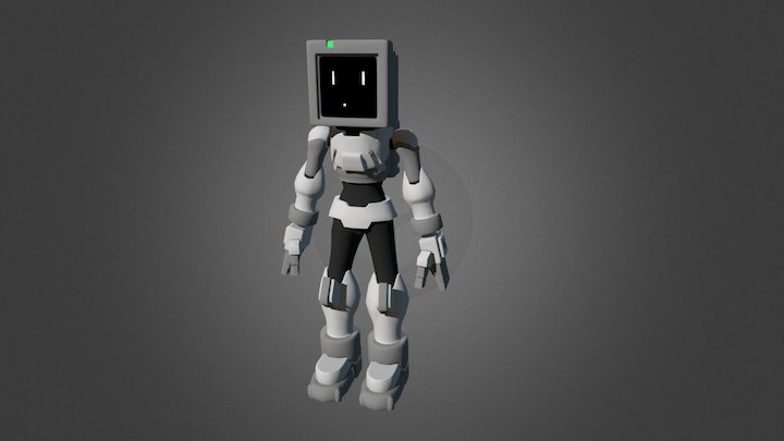 Video Game Robot 3D Model