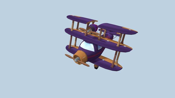 Flying circus - Beechcraft Model 17 3D Model