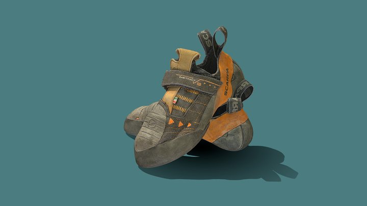 Scarpa VS Climbing Shoes 3D Model