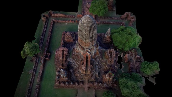WAT PHRA RAM TEMPLE. TEST 1 3D Model