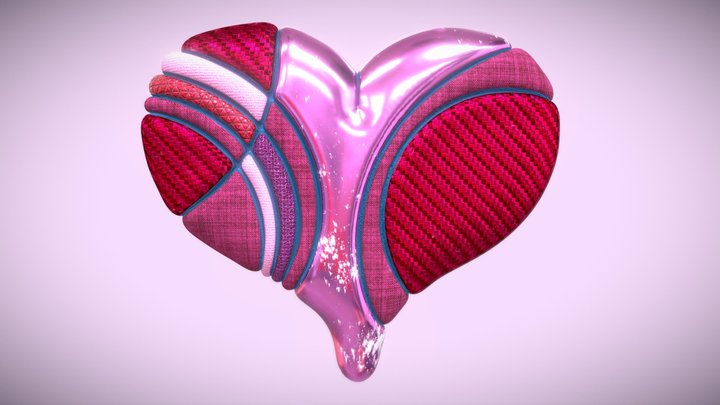 3D textured heart 3D Model