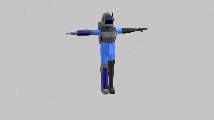 Random Space Suit 3D Model