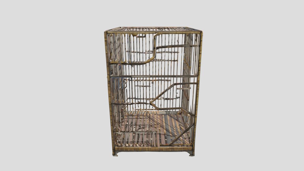 Iron Cage — 3D Model | Game Ready | PBR Textures