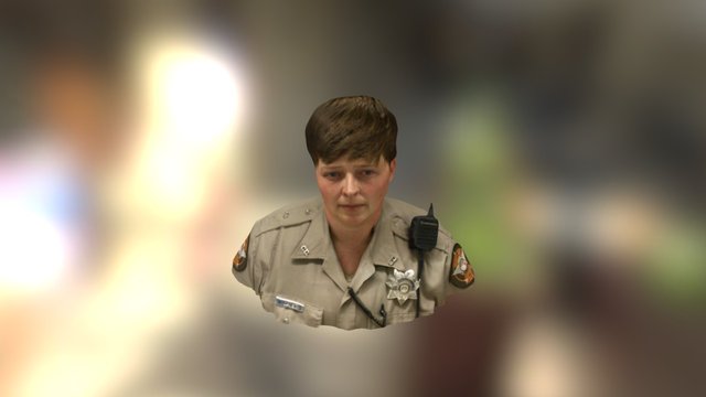 Female Police Officer 3D Model