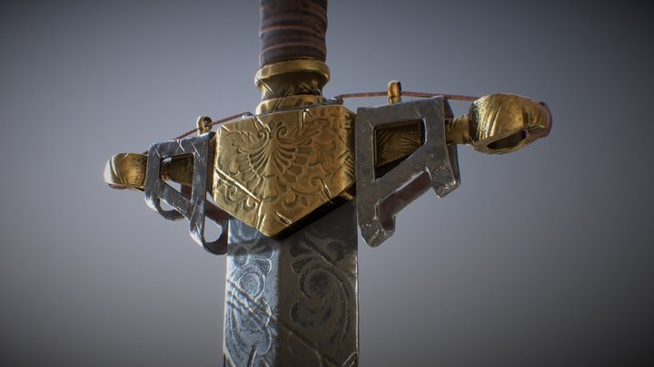 Medieval Sword 3D Model