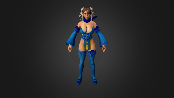 5qpewggnkp6o-SF4 Chun Li MOD2 3D Model