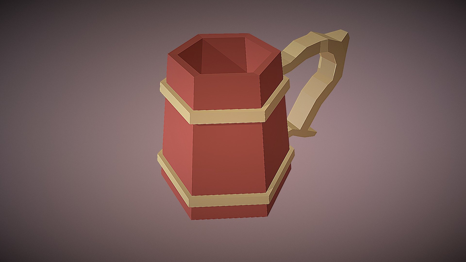 Lowpoly Mug for pirates and such