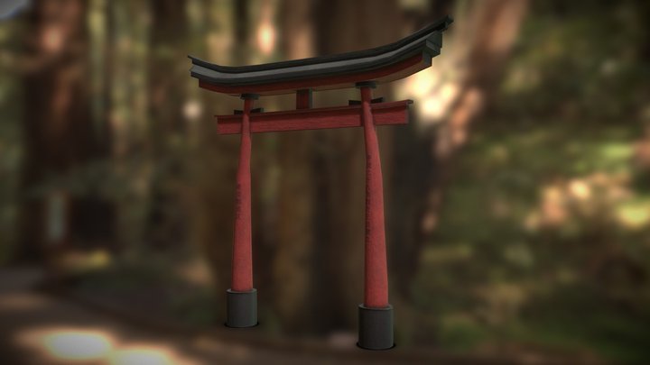 Small Torii LowPoly 3D Model