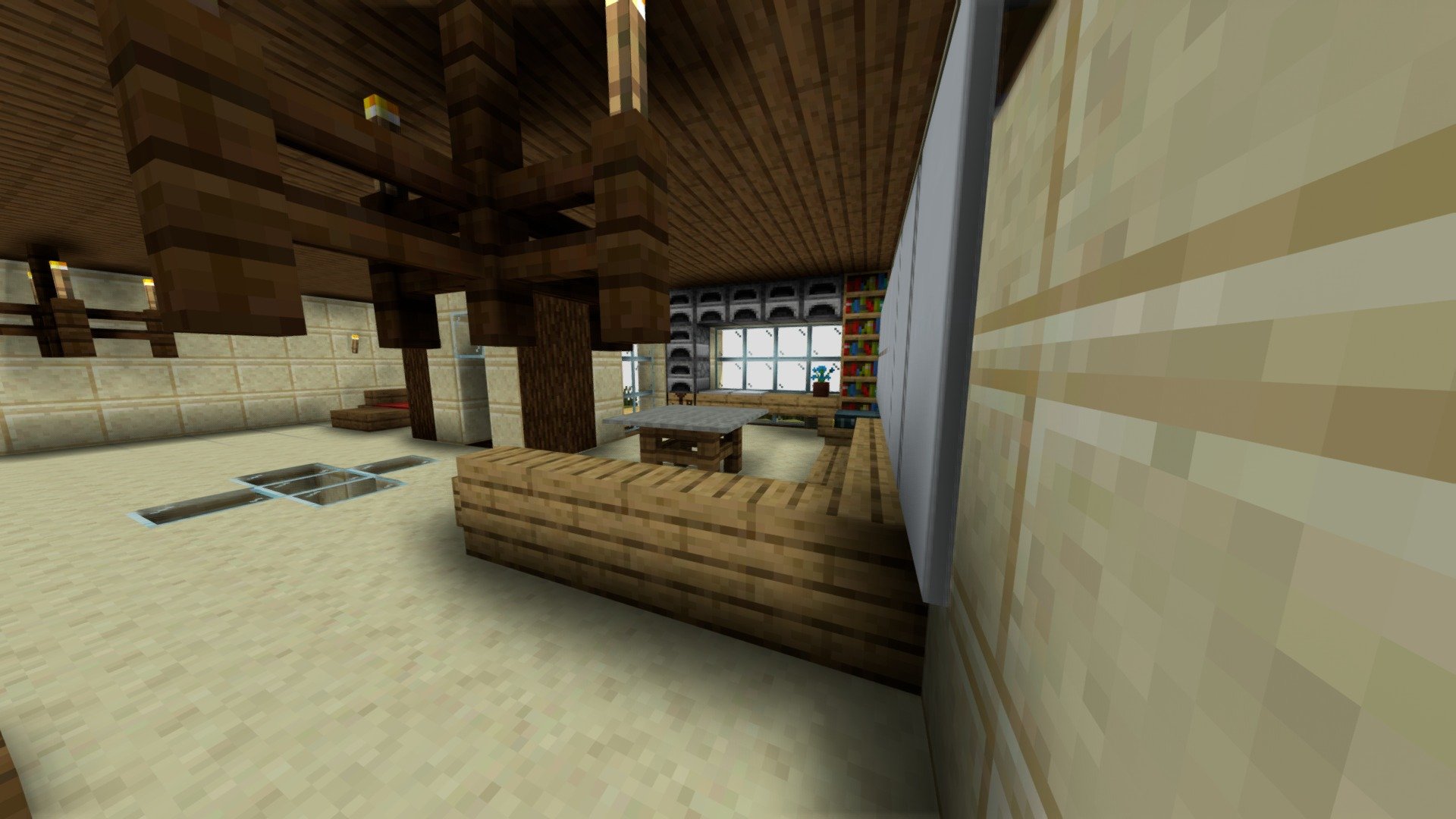 Sandstone Spruce Villa (Minecraft 1.12.2)