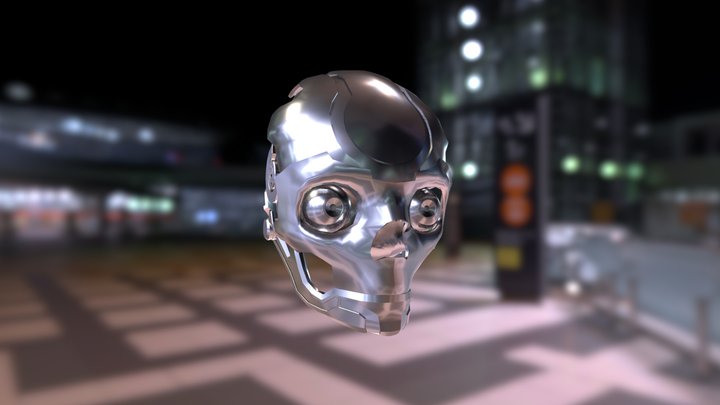 Bot Head Unfinished 01 3D Model