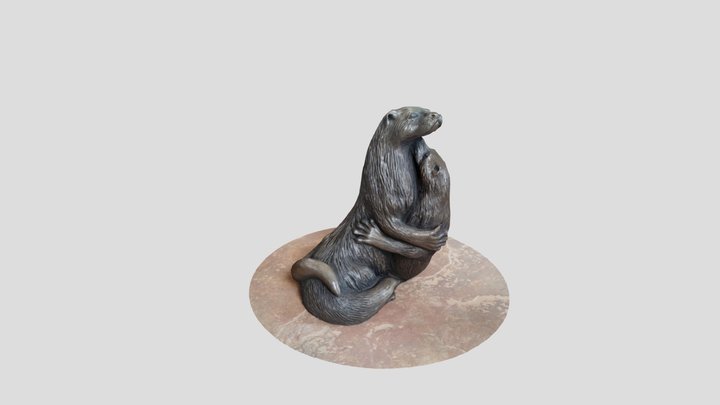 Otters 3D Model