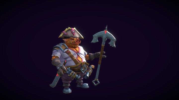 Stylized Character – Concept: Alexandr Davydenko 3D Model