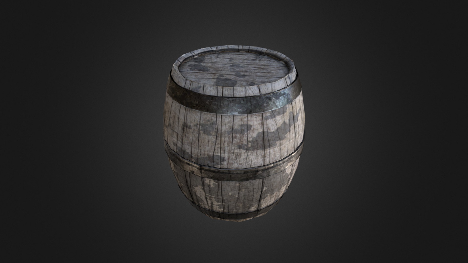3D model Wood Barrel - This is a 3D model of the Wood Barrel. The 3D model is about a stack of coins.