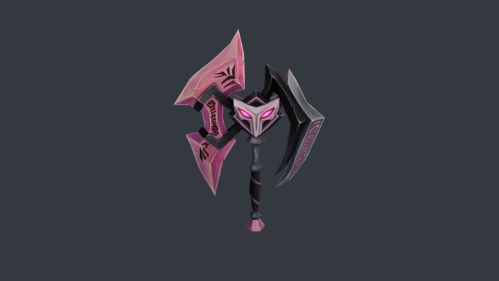 Lusaka's Crystal Axe 3D Model